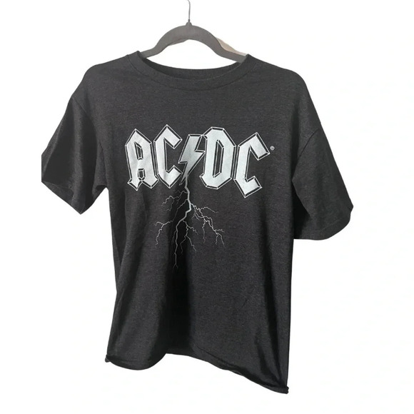 Official Merch | AC/DC Grey Crew Neck Band Tee |  Size M - Picture 1 of 4